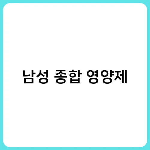 남성 종합 영양제 2