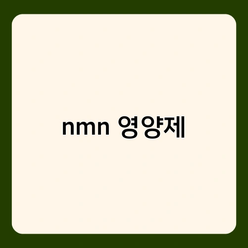 nmn 영양제 2